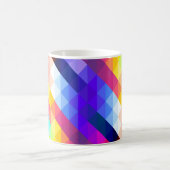 Bright Colorful Abstract Geometric Pattern Koffiemok (Center)