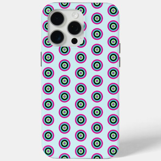 Bright Colorful Circles Coque pour iPhone 15 Pro M (Verso)