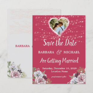 BRIGHT COLORFUL FLORAL SAVE THE DATE