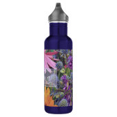 Bright Colorful Flowers Personalised Waterfles (Rechts)