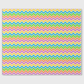 Bright Colorful Rainbow Chevron Pattern Cadeaupapier (Vlak)