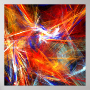 Bright colorful strokies - Poster