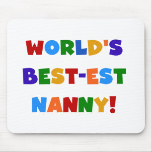 Bright Colours World's Best Nanny Gifts Muismat