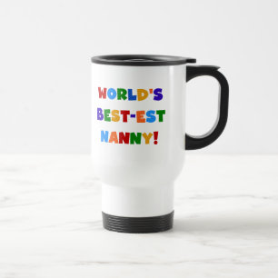 Bright Colours World's Best Nanny Gifts Reisbeker