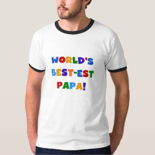 Bright Colours World's Best Papa Tshirts and Gifts