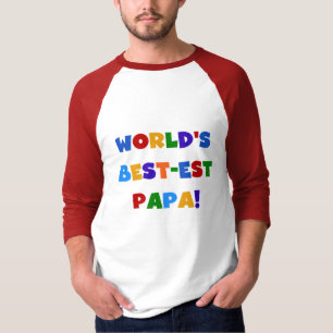 Bright Colours World's Best Papa Tshirts and Gifts