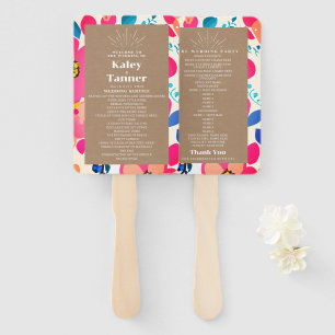 Bright Cutouts Cardstock Geïnspireerde bruiloft Handwaaier