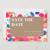 Bright Cutouts Wedding Save The Date (Voorkant)