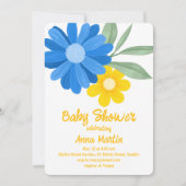 Bright Daisies-Baby shower Kaart (Voorkant)