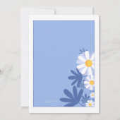 Bright Daisies Bruids Douche Uitnodiging (Achterkant)