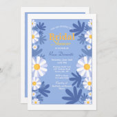 Bright Daisies Invitation de la douche nuptiale (Devant / Derrière)