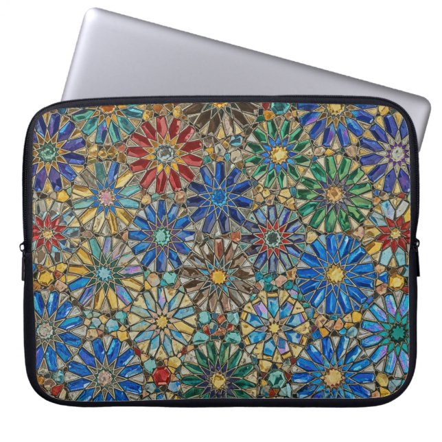 bright day geo star laptop sleeve (Voorkant)