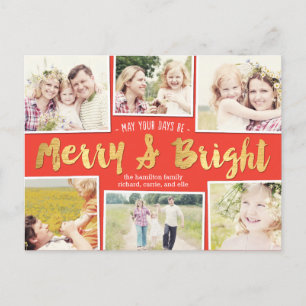 Bright Days Bewerkbare Kleur Collage Vakantie Kaar Feestdagenkaart