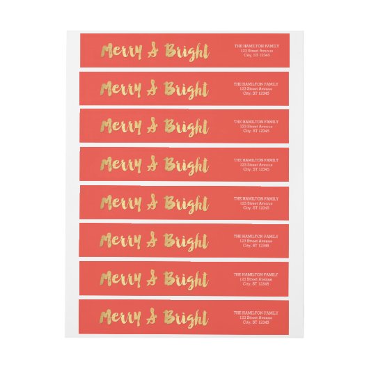 Bright Days Bewerkbare kleur omhulling label (Vel)