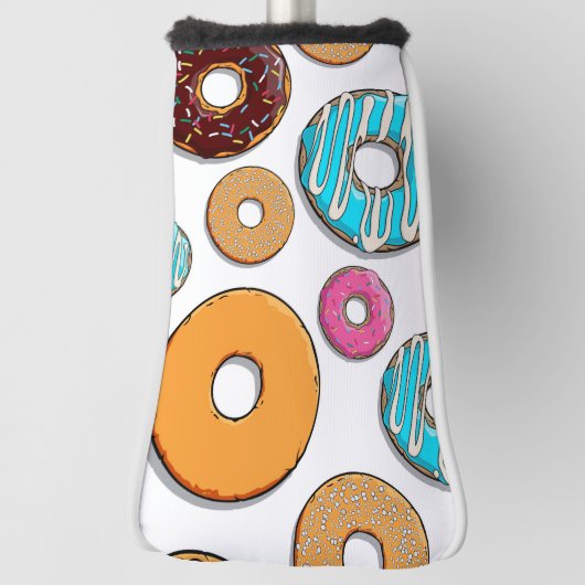 Bright Donut Whimsical Pattern Golfheadcover (Draai 90)