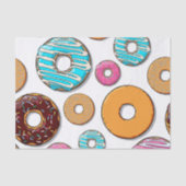 Bright Donut Whimsical Pattern Tissuepapier (Voorkant)