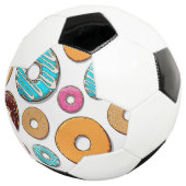 Bright Donut Whimsical Pattern Voetbal (Drie kwart)