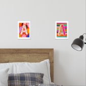 Bright Dopamine Decor Monogram Letter A (Chambre à coucher)