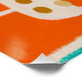 Bright Dopamine Decor Monogram Letter A Poster (Coin)