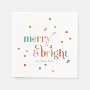 Bright en Merry Holiday Party Servetten