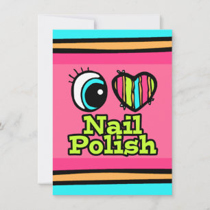 Bright Eye Heart Ik Hou Van Nagellak Kaart
