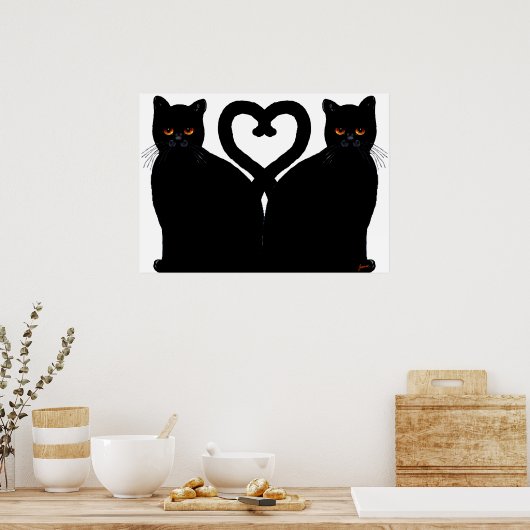 Bright Eyes Heart Poster (Keuken)