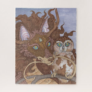 Bright Eyes Owl en Dragon Legpuzzel