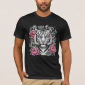 Bright Eyes Tiger T-shirt - Bloemkunst (Voorkant)