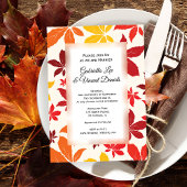 Bright Fall Feuilles Faire-part de mariage