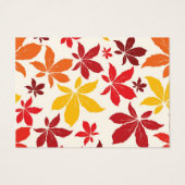 Bright Fall laisse Mariage Charity Favoriser Card (Dos)
