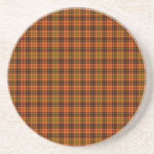 Bright Fall Plaid Zandsteen Onderzetter
