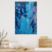 Bright Fireworks Poster d'art Abstrait (Cuisine)