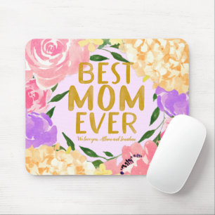 Bright Floral Best Mam Ever Moederdag Muismat