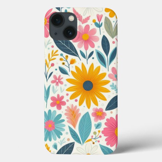Bright Floral Bloom Case-Mate iPhone Case (Achterkant)