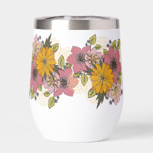 Bright Floral Boeket Tumbler