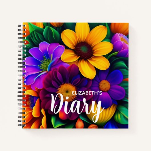 Bright Floral Bouquet Journal (Devant)