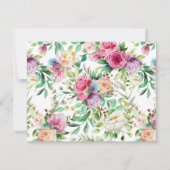 Bright Floral Bridesmaid Kaart (Achterkant)