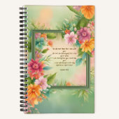 Bright Floral Carré Frame Journal avec Jésus (Recto)