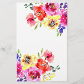 Bright Floral die weet bruid de beste douche spel (Achterkant)