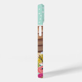 Bright Floral en Stippen Custom Foto Case-Mate iPhone Case (Achterkant / Rechts)