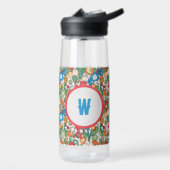 Bright Floral Initial Water Bottle Waterfles (Links)