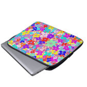 Bright Floral-laptophoes Laptop Sleeve (Voorkant onderkant)