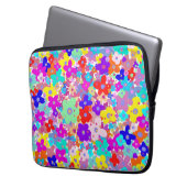 Bright Floral-laptophoes Laptop Sleeve (Voorkant Links)