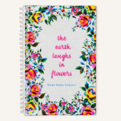 Bright Floral Laughter Dot Grid Journal (Recto)