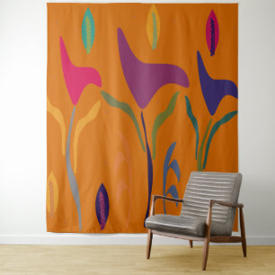 Bright Floral Lily Tropical Vibe Wandkleed