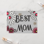 Bright Floral Moederdag Kaart (Voorkant / Achterkant in situ)