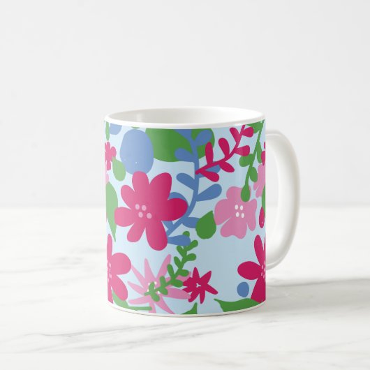 Bright Floral Mug (Devant droit)