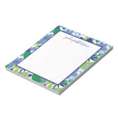 Bright Floral Multi-Green en Blue Notitieblok (Gedraaid)