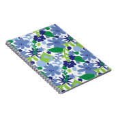 Bright Floral Multi Vert et Carnet Spiral Bleu (Côté Droit)