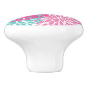 Bright Floral patroon 2 Keramische Knop (Zijkant)